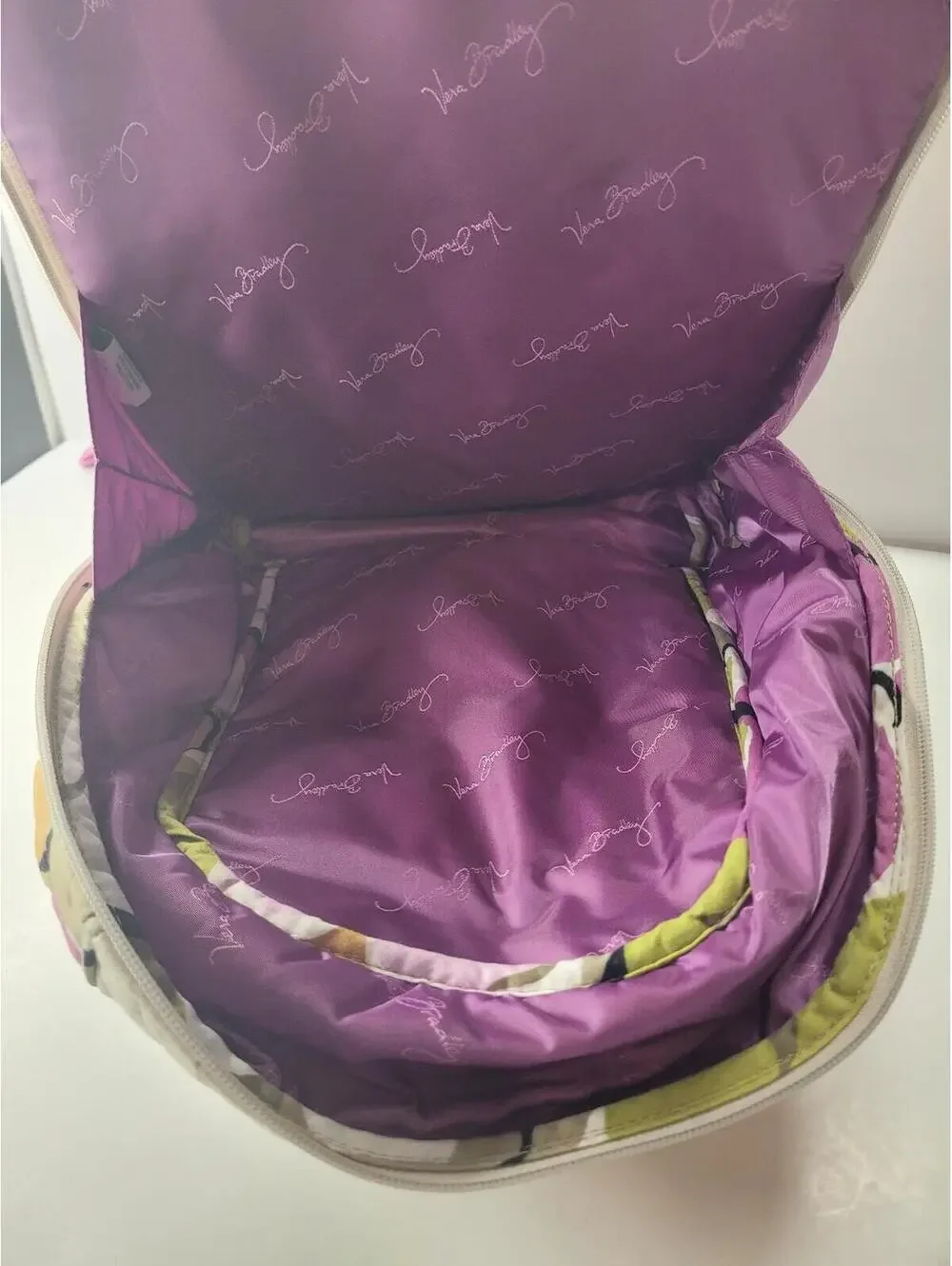 Nice Like New Vera Bradley Backpack With Padded Laptop Sleeve